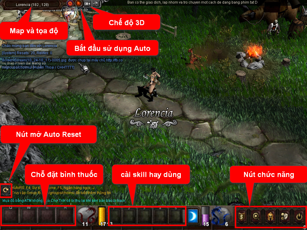 Chức năng chính của Game MU Quyền Năng